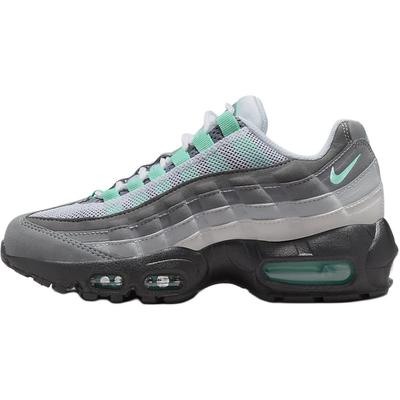 Nike Air Max 95 Pohodlné tlumení Prodyšné tlumení Prodyšné Nízké Dětské Lifestyle boty Bílá Šedá Zelená HV2538-100