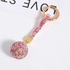 1PC Rhinestone Handbag Car Decor Key Ring Key Chain Ball HOT Crystal Diamante Pendant KeyChain Gift