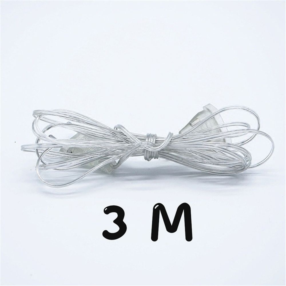 Light Extender Wire Light String Extension Cord Transparent Extension Cable Power Extension Cord