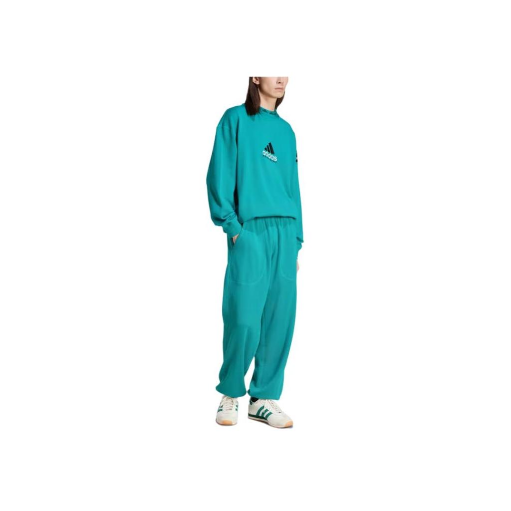 adidas Equipment Series Ss25 Reflective Fashion Soft Tapered Casual Knitted Sports Pants Men Pants Equipment-Green JP0356