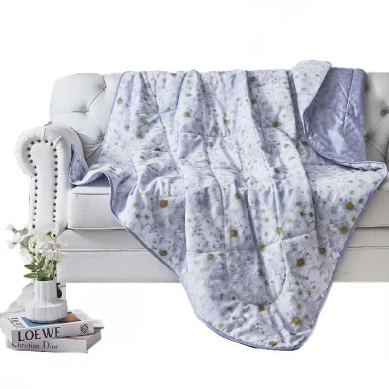 Mengjie Pure Cotton Mint Antibacterial Daisy Quilt