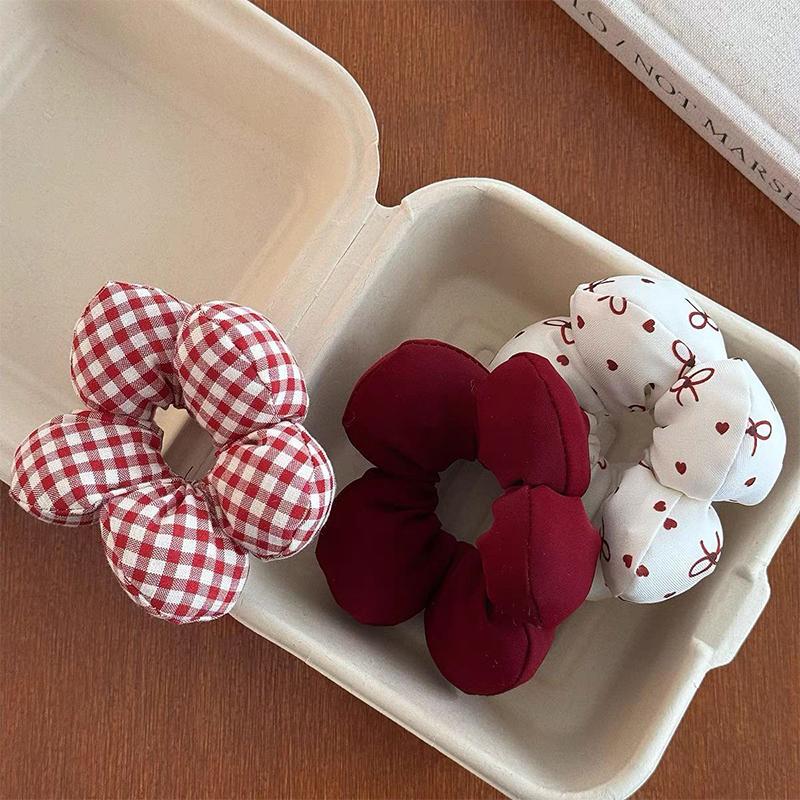 Koreanische Blume Haarseil für Frauen Süße Mädchen Kopfschmuck Haarband Elastisches Pferdeschwanz Scrunchie Haaraccessoires