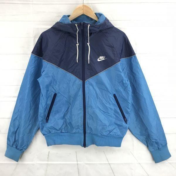 

NIKE 1980s Vintage Blue Tag Hoodie Jacket Men s M Navy x Blue Full Zip