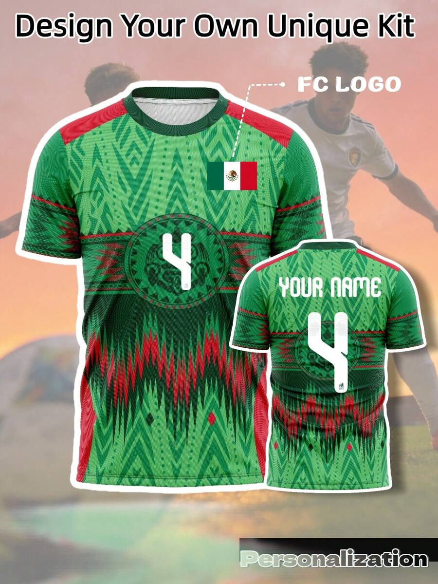 Personalized Soccer Jersey, Quick-Dry Uniform for Matches Daily Wear S