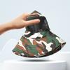 Updated Tactical Camouflage Male Bucket Hat Breathable Mesh 9cm Brim Sun Hat Male Foldable Outdoor Jungle Hunt Camping Angling  Practical Use
