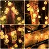 Solar Crystal Ball String Lights Outdoor Waterproof LED Fairy Lights 8 Modes for Garden Patio Yard Christmas Party Tree Decor