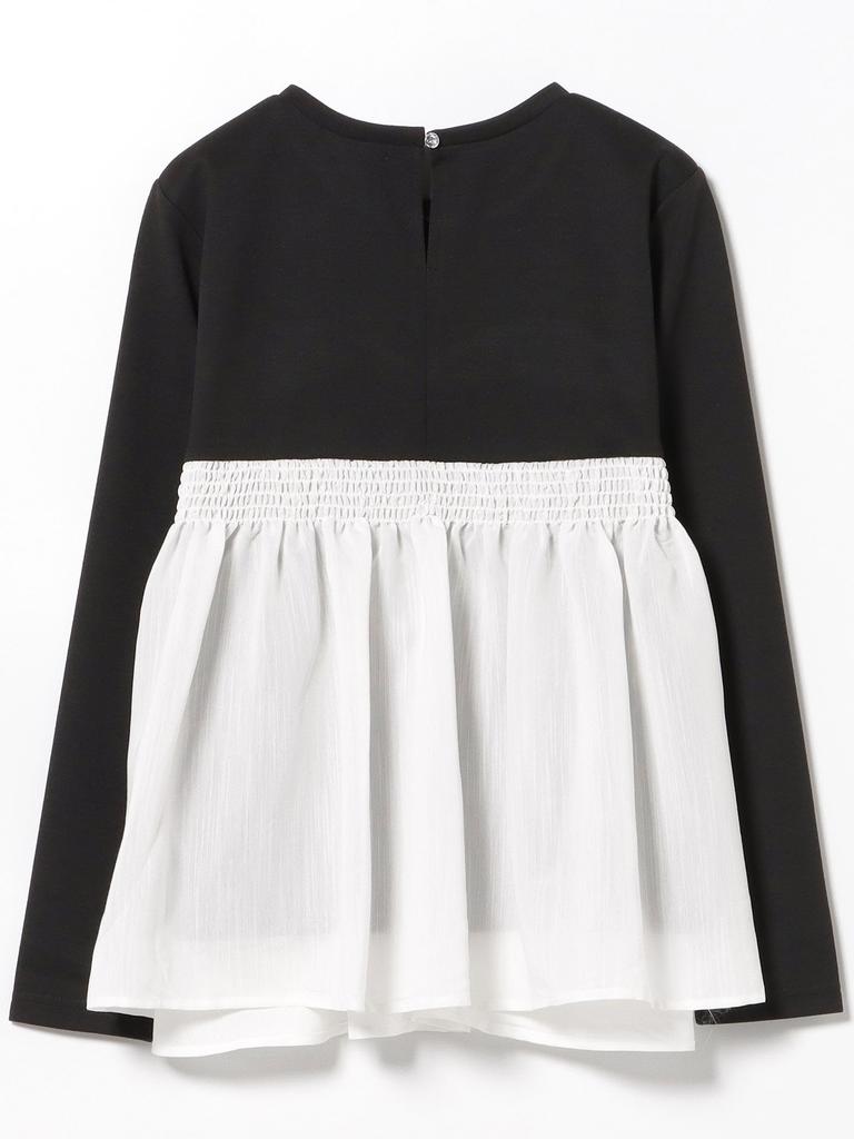 TEE Switching PO BLACK ONE SIZE [Beams Heart] L/S g/Bustier Women's