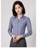 Women's Slim Fit Long Sleeve Bamboo Fiber Anti-Wrinkle White Shirt for Business or Casual Wear