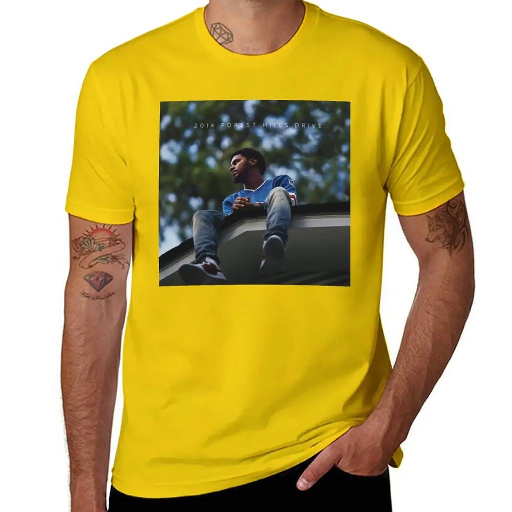 2014 Forest Hills Drive T-Shirt Quick-drying Tops Anime Clothes Big and Tall T Shirts for Men