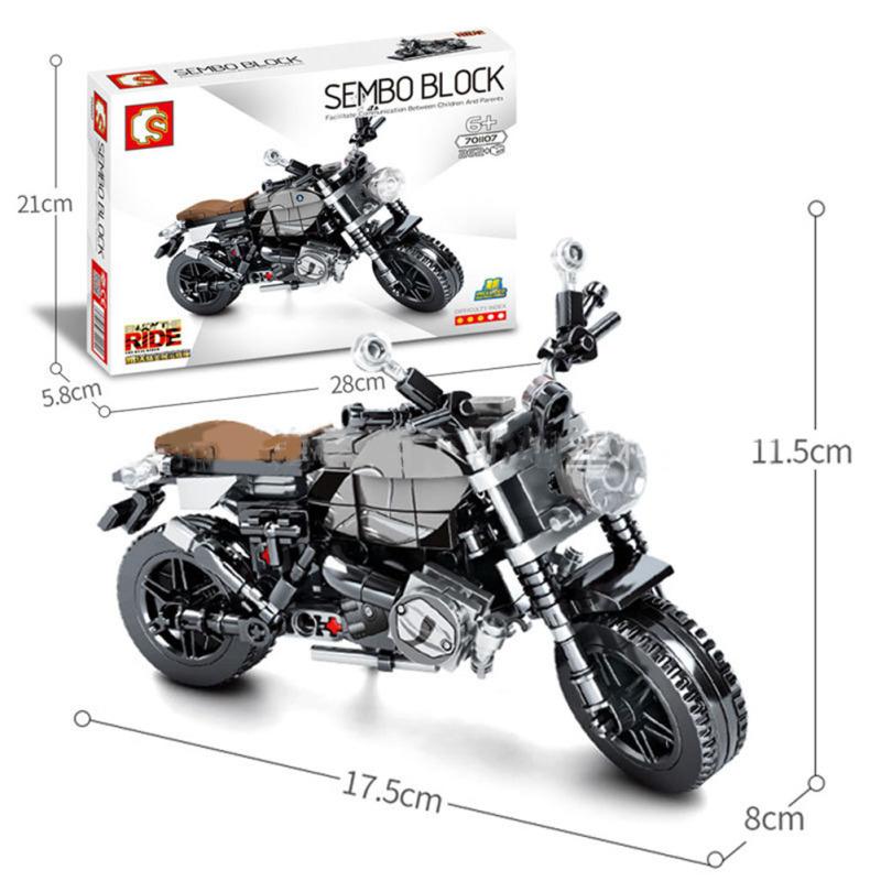 Lego Motocross Bausteine Spielzeug Kinder Pädagogisches Zusammengebautes Offroad-Rennmotorrad Spielzeug