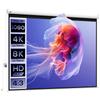 Electric Projection Screen 120 Inches 4:3 Format with Remote Control 244x183 Cm White