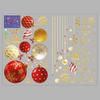 Waterproof Christmas Window Sticker Christmas Balls Holiday Window Decor  Glass Doors