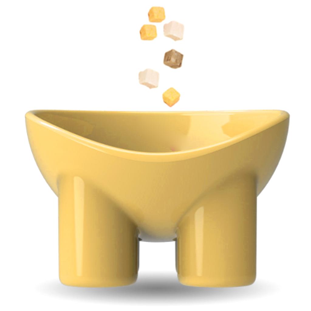 Elevated Pet Bowl Backflow Prevention Multifunctional Ergonomic Tilted Raised Food Water Bowls for