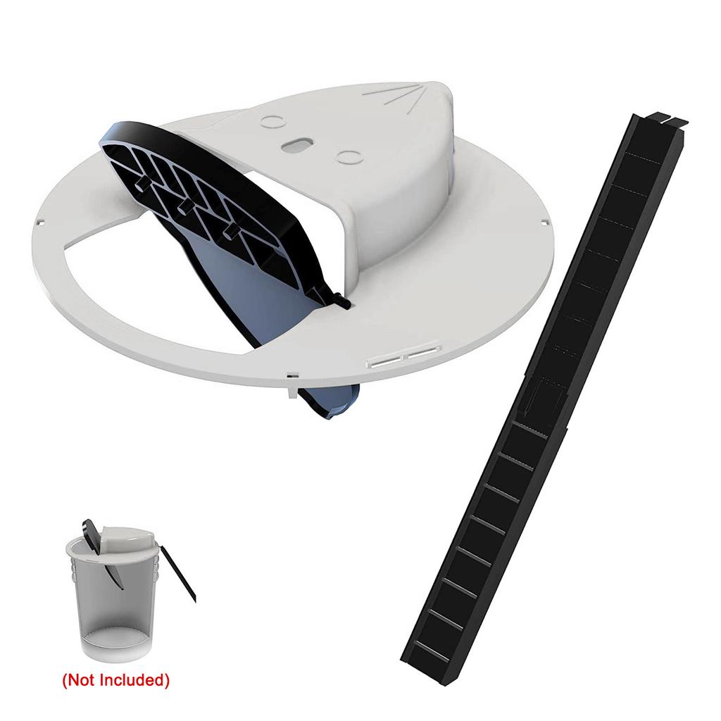 Reusable Plastic Smart Trap Flip N Slide Bucket Lid trap Humane Or Lethal Trap Door Style Multi Catch