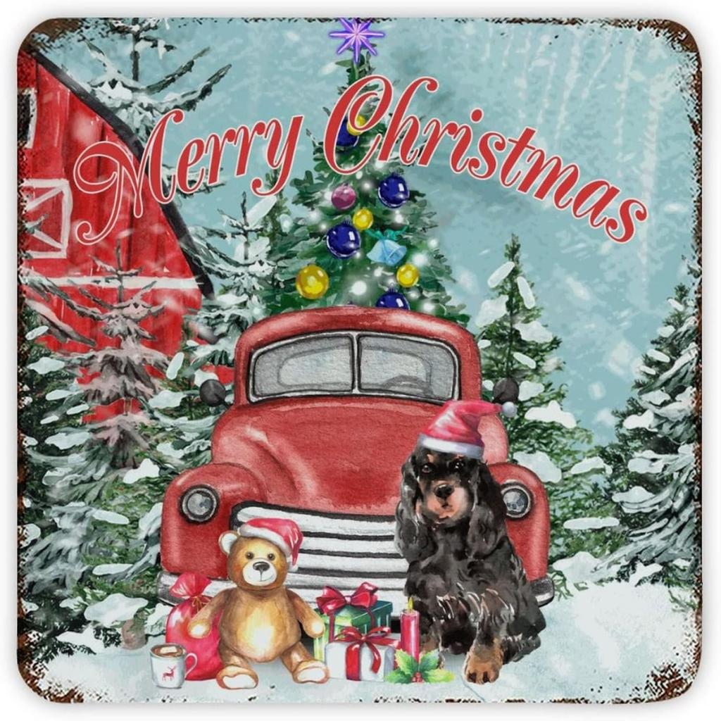 Christmas Metal Wall Art for Home Living Room Kitchen Decor
