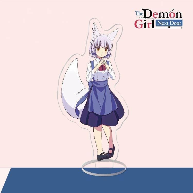 Anime Acrylic Stand Action Figure Toy The Demon Girl Next Door PVC Acrylic Stand Machikado Mazoku Desktop Stand Model Toy Gift