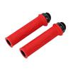 2Pcs Bike Handle Grip Rubber Anti Slip Wear Resistant Ergonomic Hollow Design Bike Handlebar Grips Cover Red