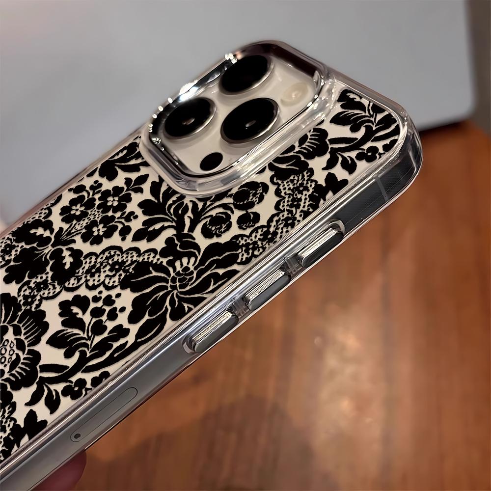 Cool Flower Pattern Phone Case For Iphone 17 17E 16E 14 12 16 Pro Max 11 15 13 Ultra Shockproof Protective Cover Coque