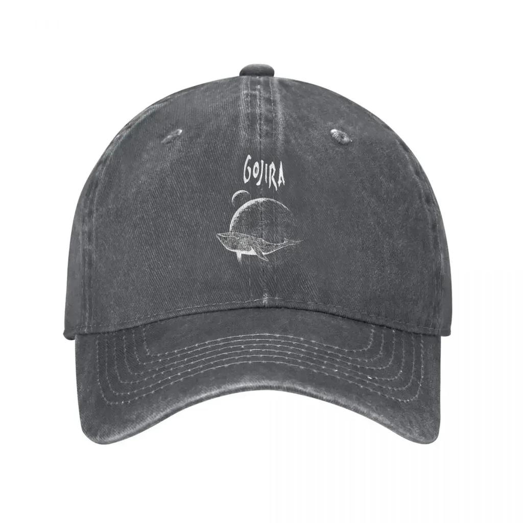 Vintage Gojiras Rock Metal Band Baseball Cap Unisex Distressed Washed Sun Cap Outdoor Activities Adjustable Fit Hats Cap