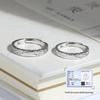 Sterling Silver Glacier Adjustable Couple's Ring: Luxurious Design, High-End, Pure Silver, Perfect Matching Gift.