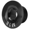 CANSUCC M18 Mountain Bike Crank Cover Screws Rustproof Bicycle Crankset Arm Fixing ScrewBlack