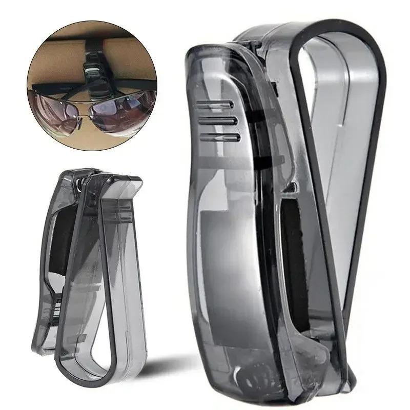 Universele Auto Auto Zonneklep Glazen Doos Zonnebril Clip Kaart Ticket Houder Stand Fastener Pen Case Brillen Auto Accessoires