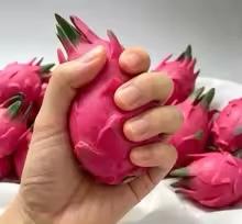 Handgemaakt Simulatie Pitaya Bouwsteen Squishy Speelgoed, Knapperig Geluid Knijp Stressverlichting Fidget Bal