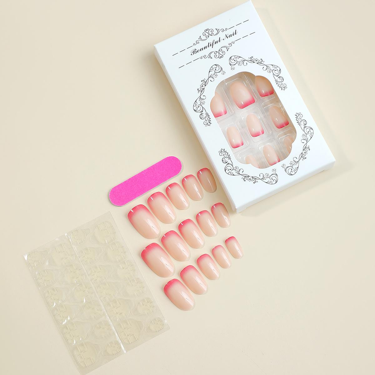 

Румяна Градиент Накладные Ногти - Съемные Патчи для Нейл-арта