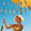 Fish Theme Party Decorations Fish Shape Paper Ceiling Decoration Hanging Ornament Retirement Birthday Party Decoration