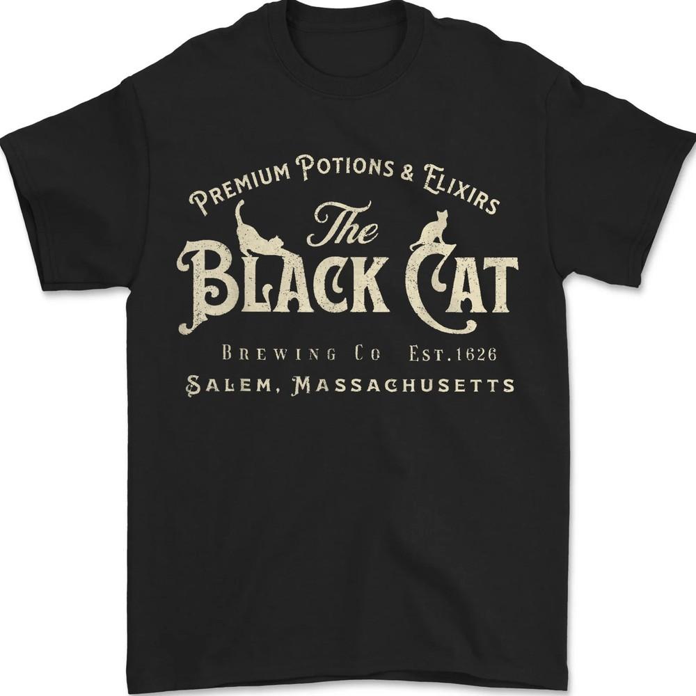 

The Black Cat Witchy m Est 1626 Halloween Cat Lover Gift Unisex T-Shirt Unisex T-Shirt XXXL