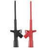 ABUL-2Pcs Quick Test Hook Clip Professional Insulated High Voltage Flexible Testing Probe 4Mm Banana Socket Red And Black