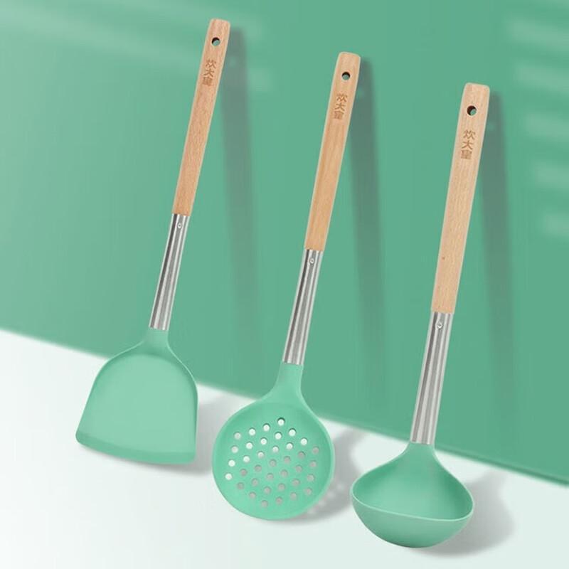 Cooker King Dazzling Silicone 3-Piece Kitchen Utensil Set