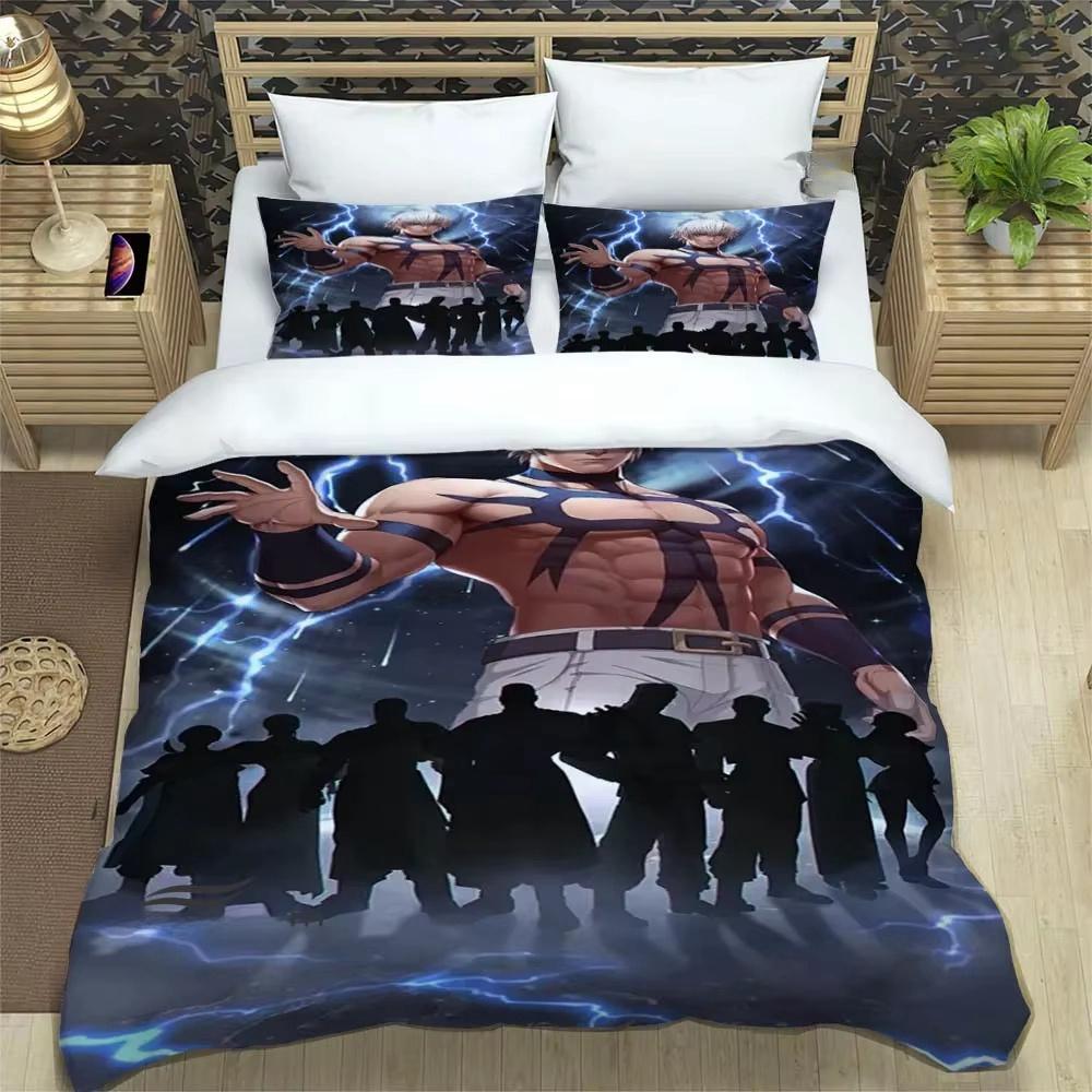 KOF Game Cartoons 3D Printed Bedding Sets Exquisite Bed Supplies Set Duvet Cover Comforter Set Bedding Set Luxury Birthday Gift