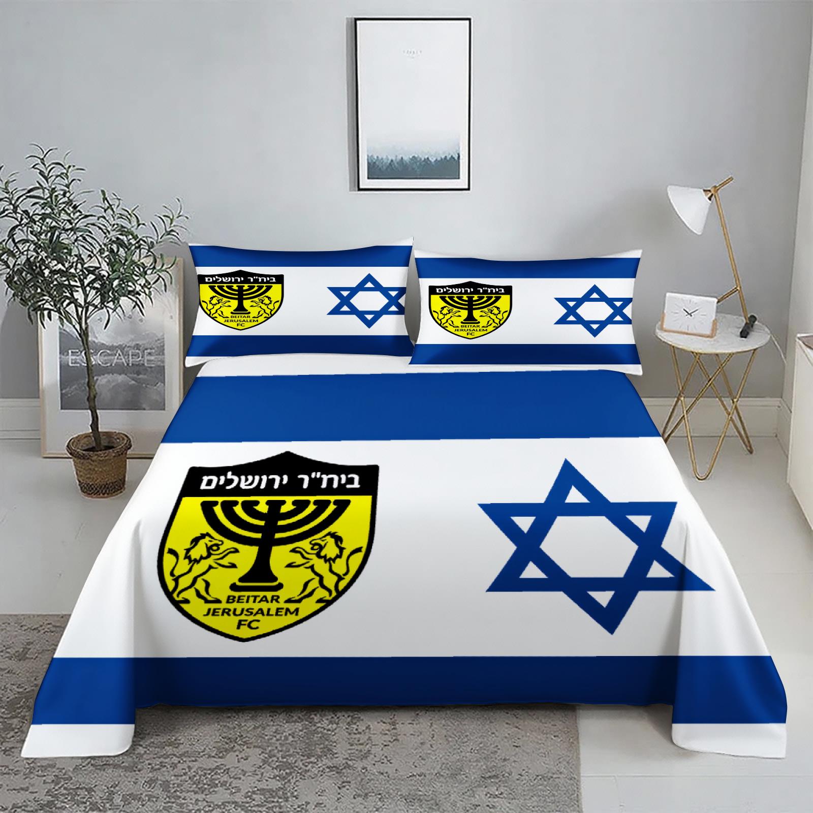

3 шт. Постільна білизна Fc Beitar Jerusalem Ізраїль Футбольний комплект постільної білизни Односпальний Twin Queen King Розмір Повний комплект Постільна білизна Постільна білизна Для дітей US King(264*228cm)3pcs