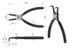 Waryński 180mm internal curved circlip pliers