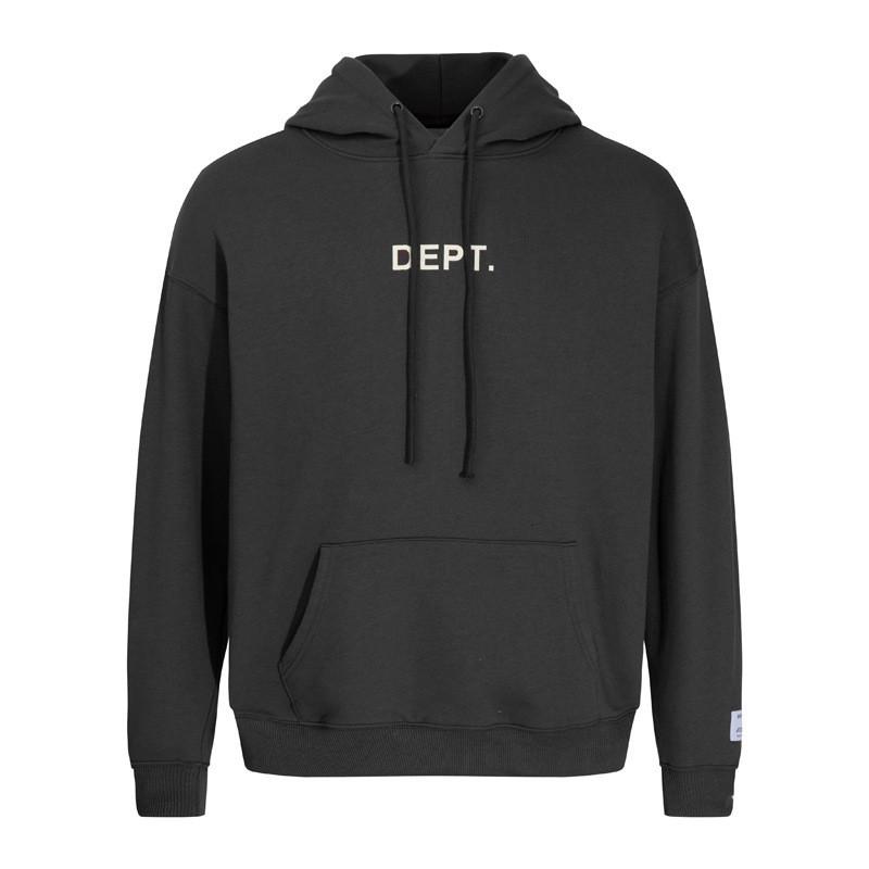 Mens Hooded Sweatshirt Loose Fit Letter Print Casual Streetwear