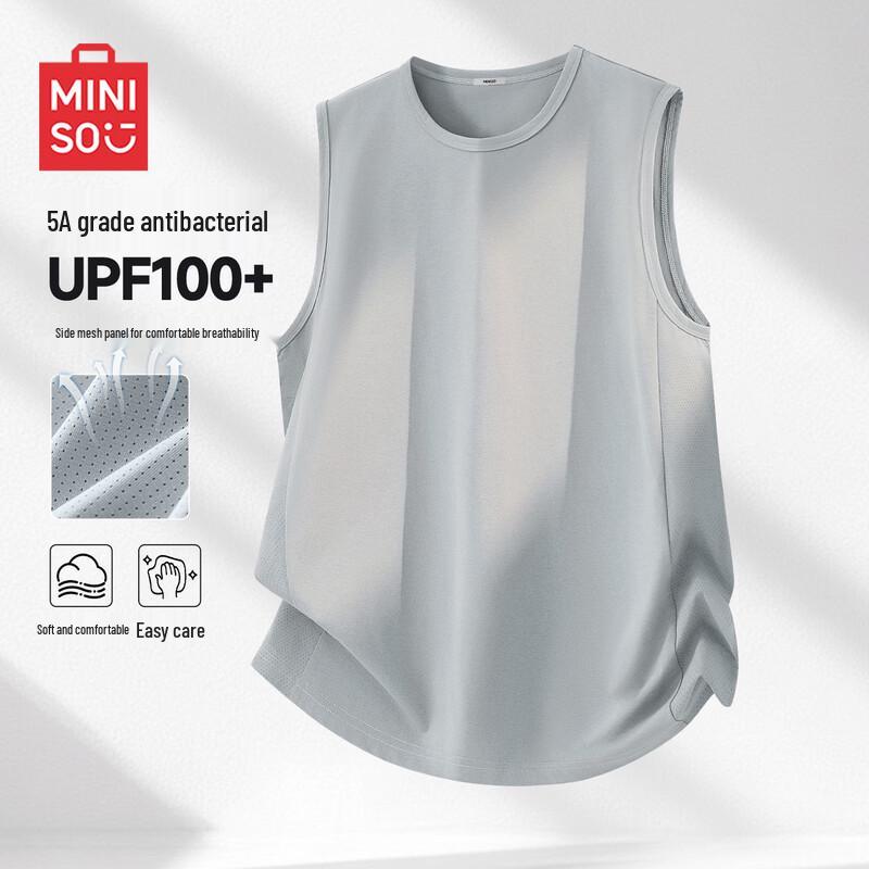 MINISO Men s Quick-Dry Sleeveless T-Shirt L