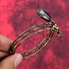 Shungite Bangle Copper Wire Wrapped Adjustable Cuff Bracelet Elegant Jewelry Copper Wire Wrap Bangle Handmade Gemstone Jewelry Gifts For Her