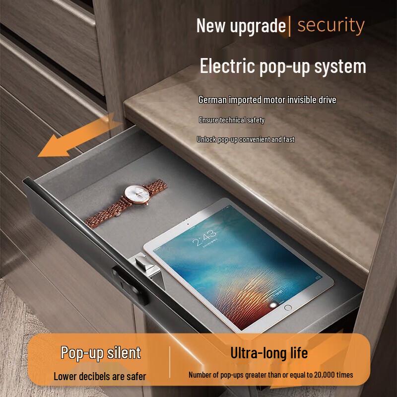 TIGER Fingerprint Hidden Drawer Safe