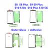 Front Outer Screen Touch Panel Outer Glass Lens Replacement For Samsung Galaxy S8 S9 S10 Plus 5G LCD Glass S8+ S9+ S10+