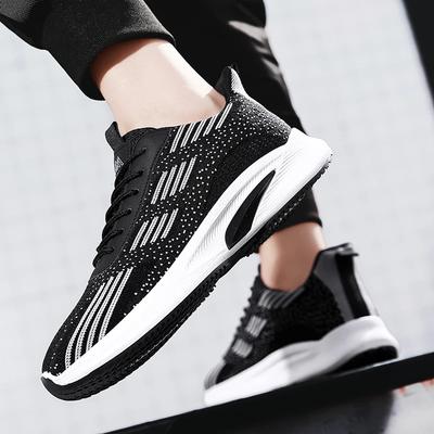 Men's Shoes, European And American Brand Flat Casual Shoes Breathable And Comfortable Mesh  Fashionable Running Sports Shoes