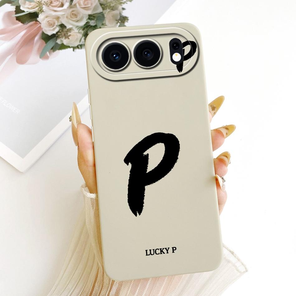For Honor 500 5G Lucky Initial Letter Phone Case For Honor 500 MEY-AN00 Soft Silicone Shockproof Cases Bumpers