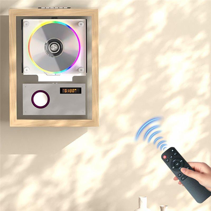 Tech Music Frame CD přehrávač - Dynamická umělecká prezentace se nástěnným Bluetooth reproduktorem, LED osvětlením a vestavěným zvukovým systémem