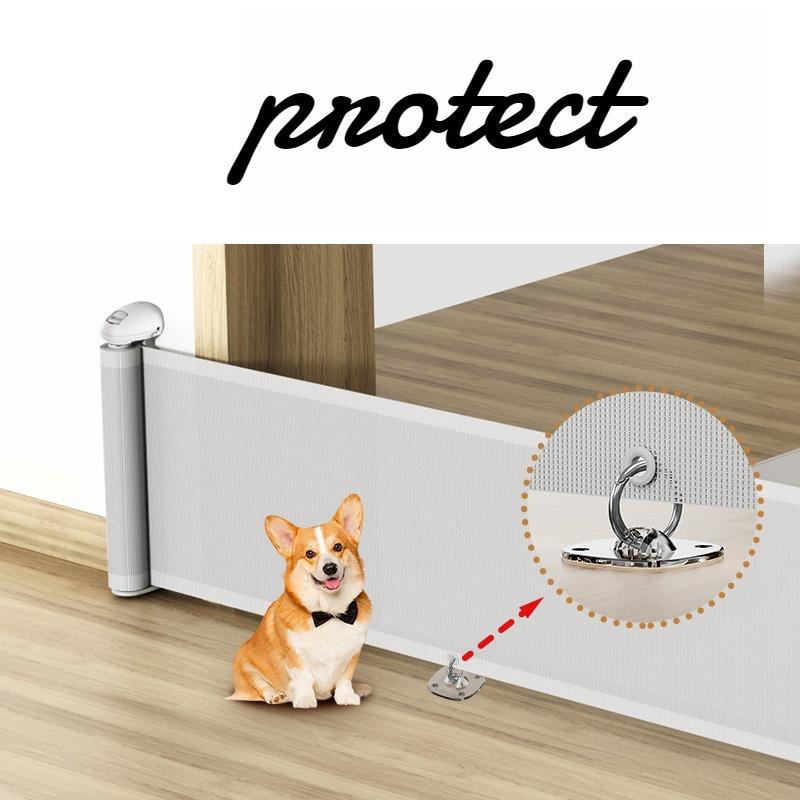 Adjustable 45cm High Pet Door Fence Scalable Pet Partition Fence Dog Isolation Dog Barrier Double Safety Protection Pet Supplies