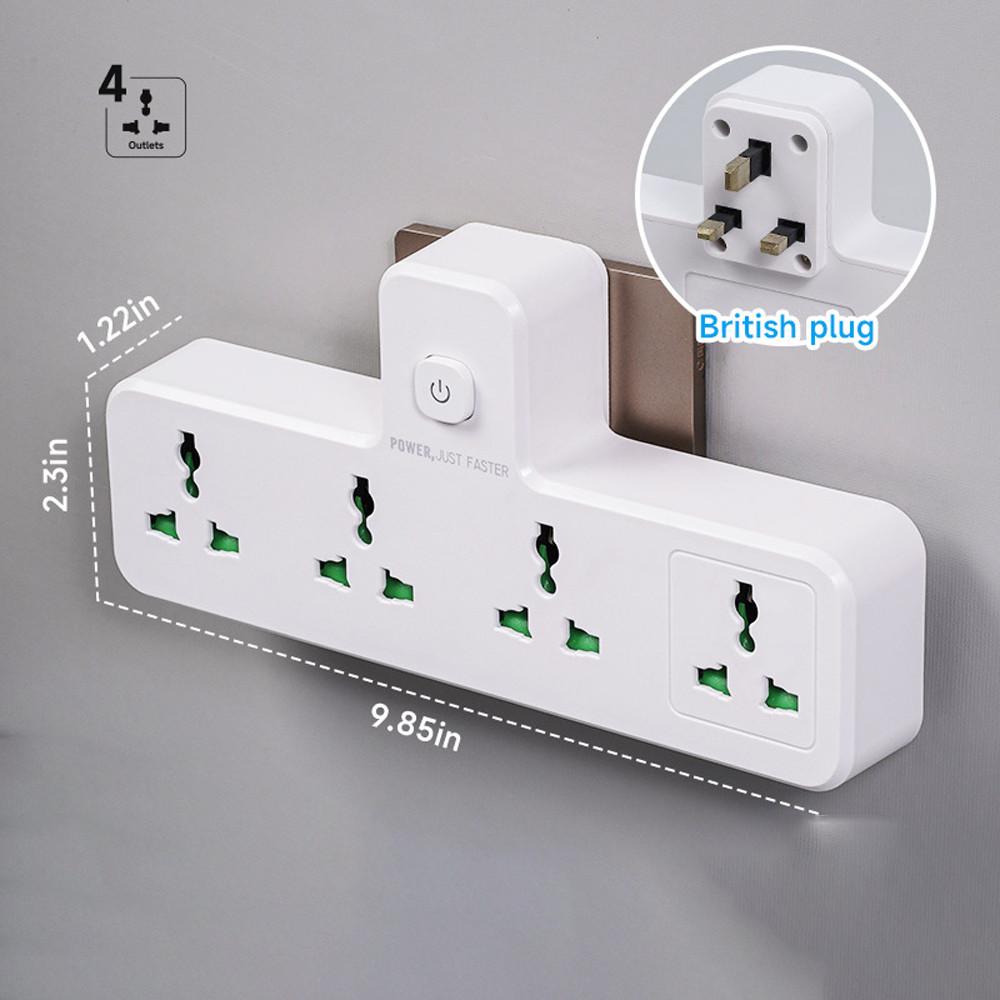 6-in-1 Cube Electrical Extender Outlet Power Adaptor Household Multi Plug Extension SocketPD3.0 20W USB Wall Charger