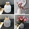 Plastic Flower Vase with Modern European Anticeramic Look for Flower Arrangement on Desk Bedroom Dining Table and Wedding