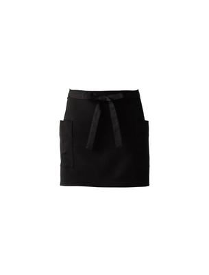 Short Free Size [Seven Uniform] CT2297-9 Apron, Black,