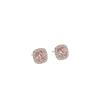 Exquisite Zirconia Square Candy Stud Earrings: Japanese-Korean Luxury, High-End Shine