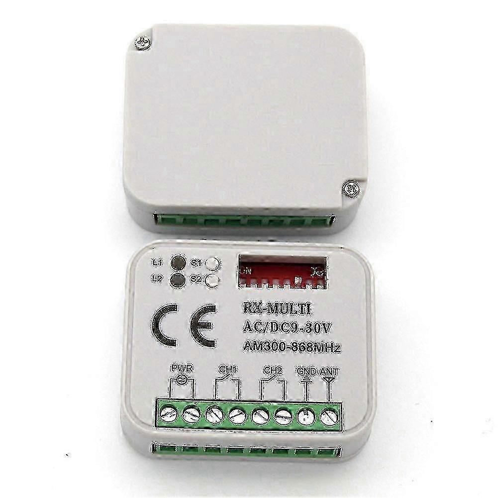 Garage Door Remote Receiver 433/868mhz Rx, Multi 300 - 900mhz Ac/dc 9 - 30v Receiver with Remote for Easy Control