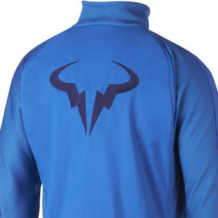 Nike Logo Printed Zip-Up Stand Collar Jacket Men Jackets Blue 933989-403